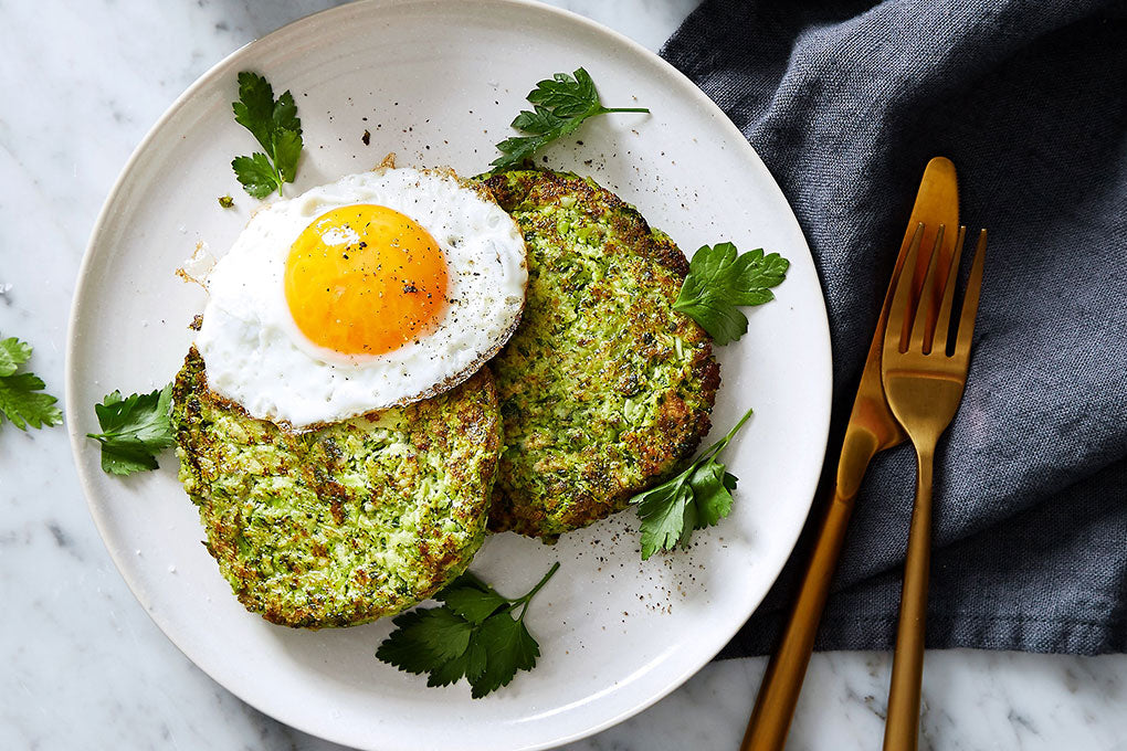 Collagen Broccoli, Pea & Parmesan Fritters