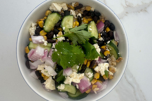 Black Bean Salad with Magic 8 - Kissed Earth