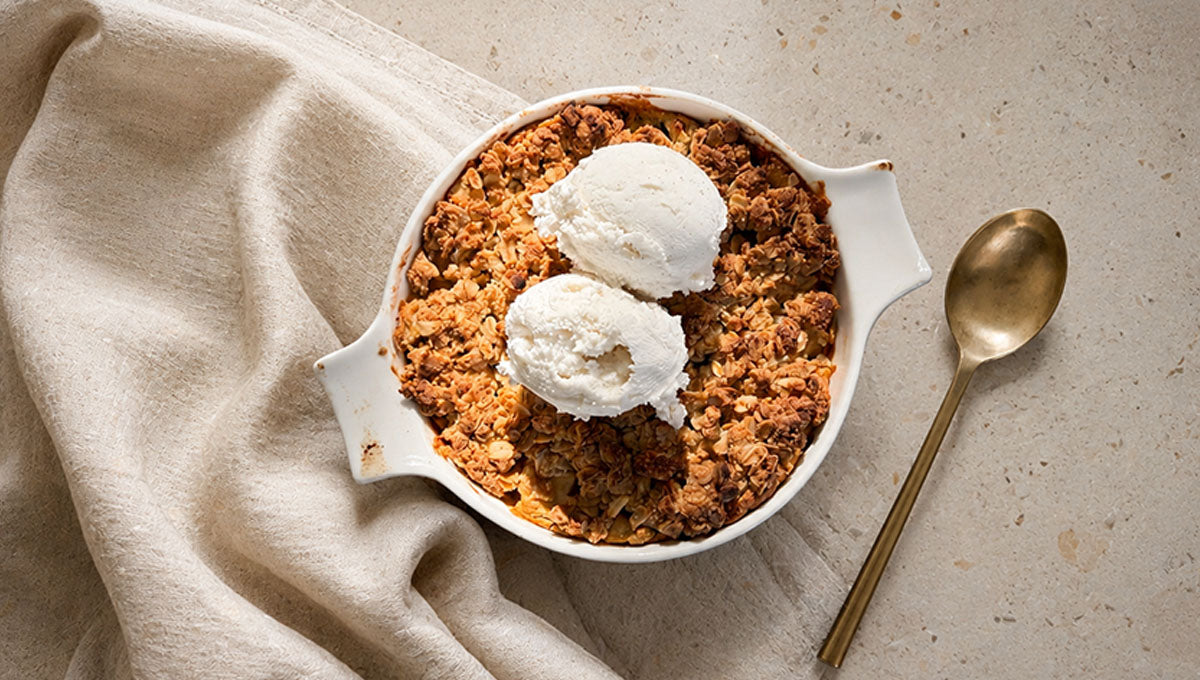 Baked Apple Crumble Breakfast with Replenish