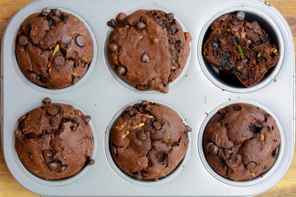 Chocolate Zucchini Muffins with Thrive