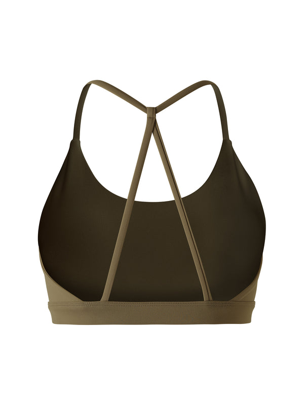 Focus Longline Crop - Mocha