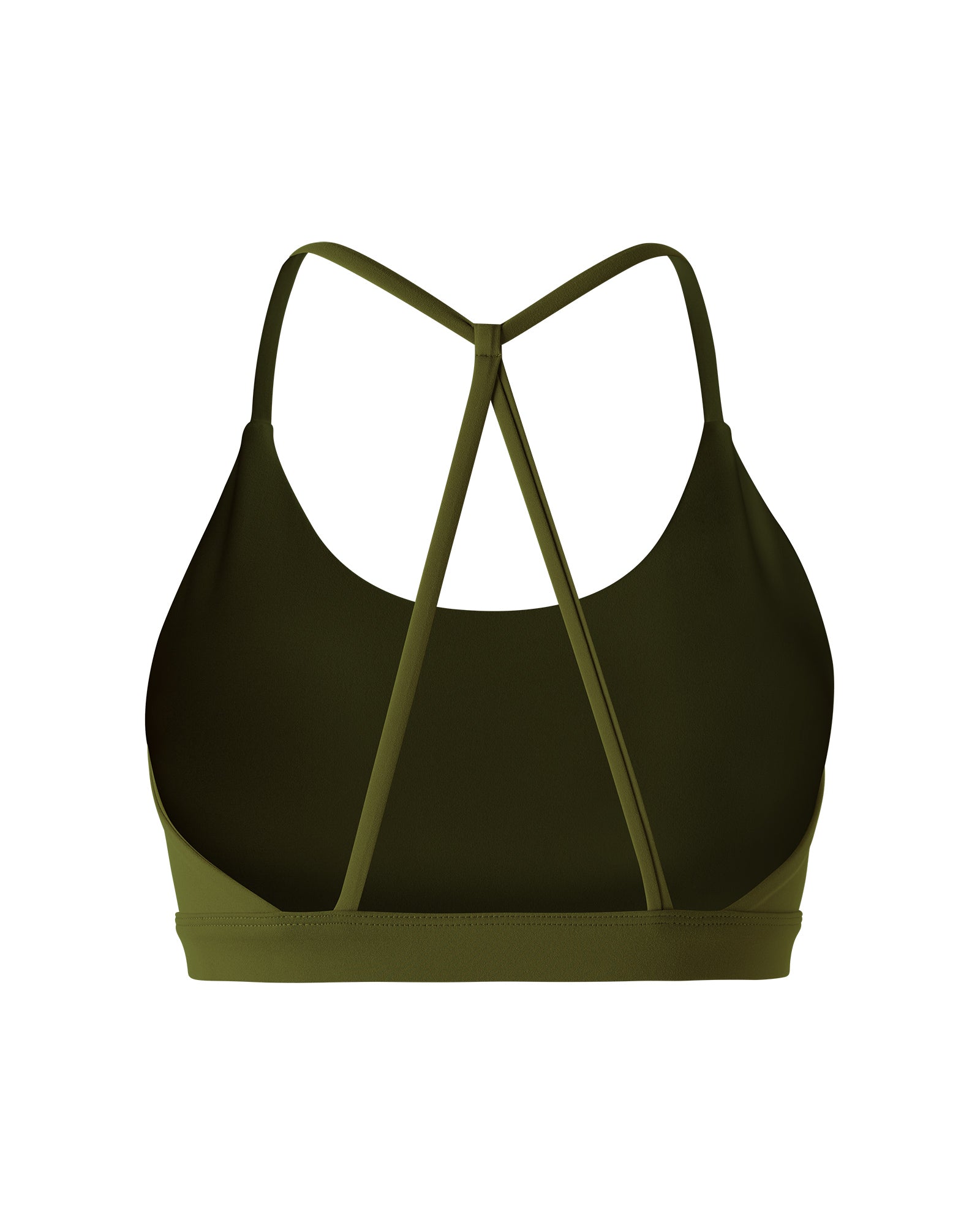 Focus Longline Crop - Moss