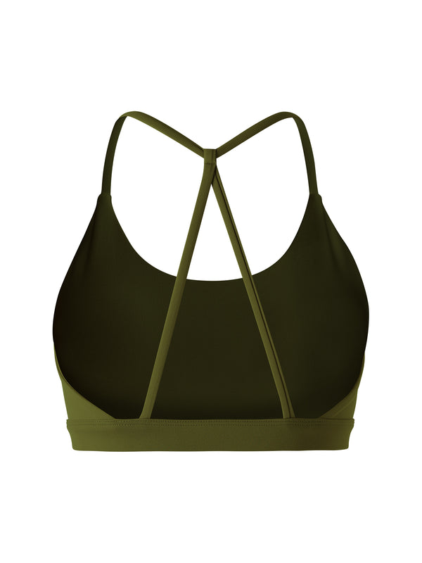 Focus Longline Crop - Moss