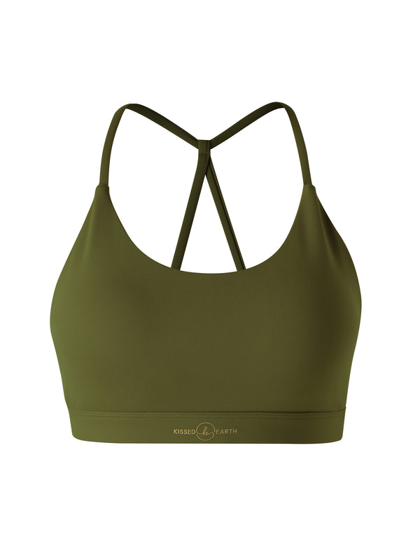 Focus Longline Crop - Moss