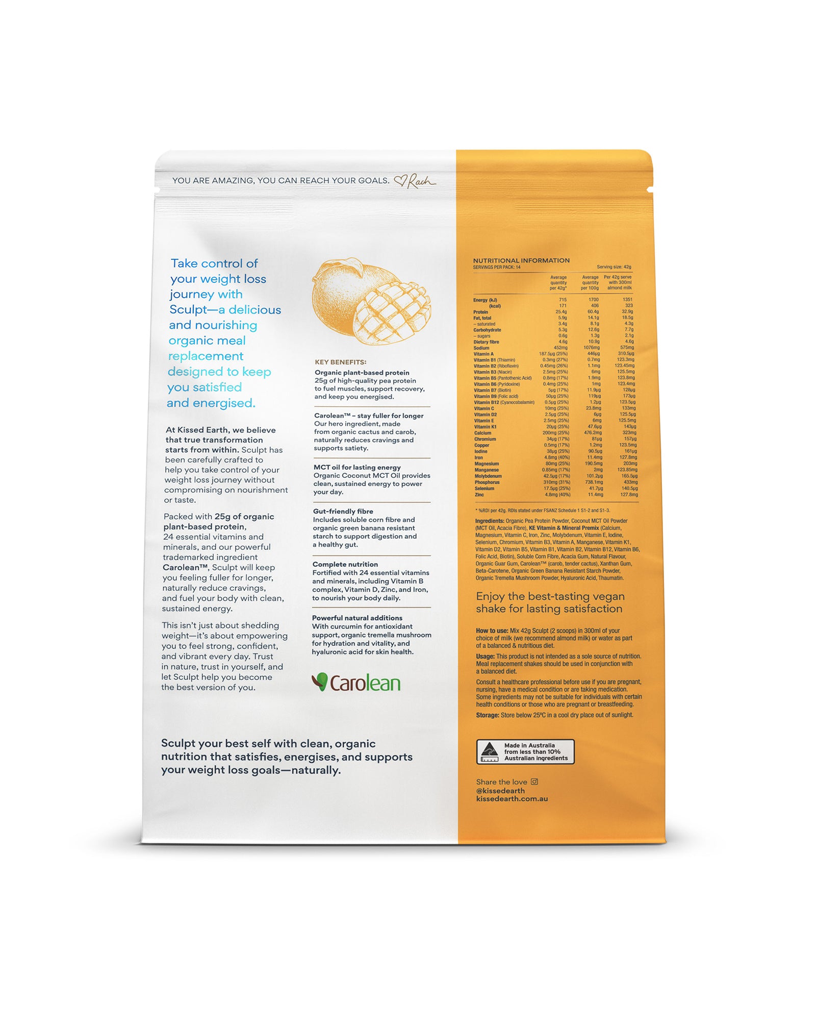 Sculpt Meal Replacement Shakes - Mango