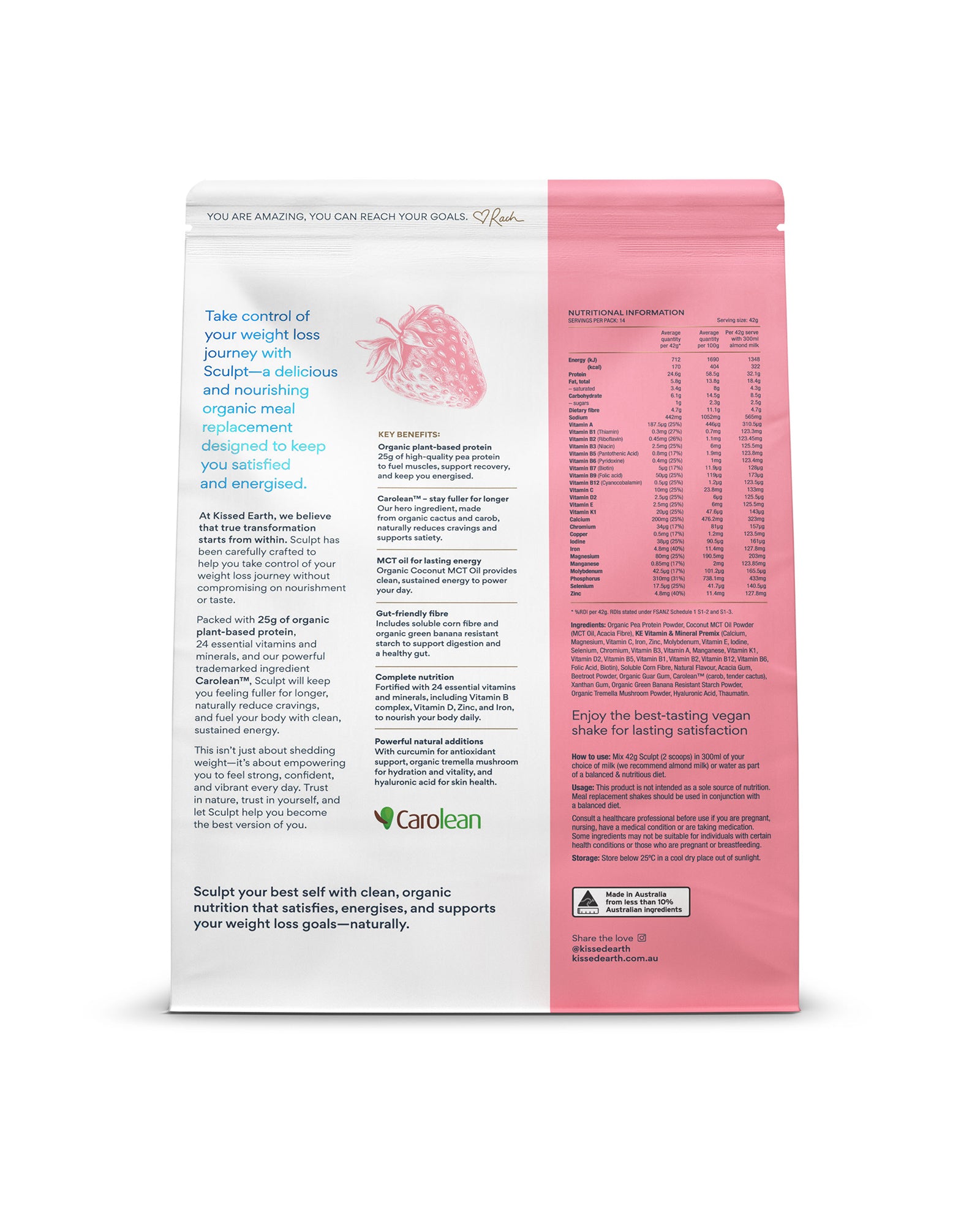 Sculpt Meal Replacement Shakes - Strawberry