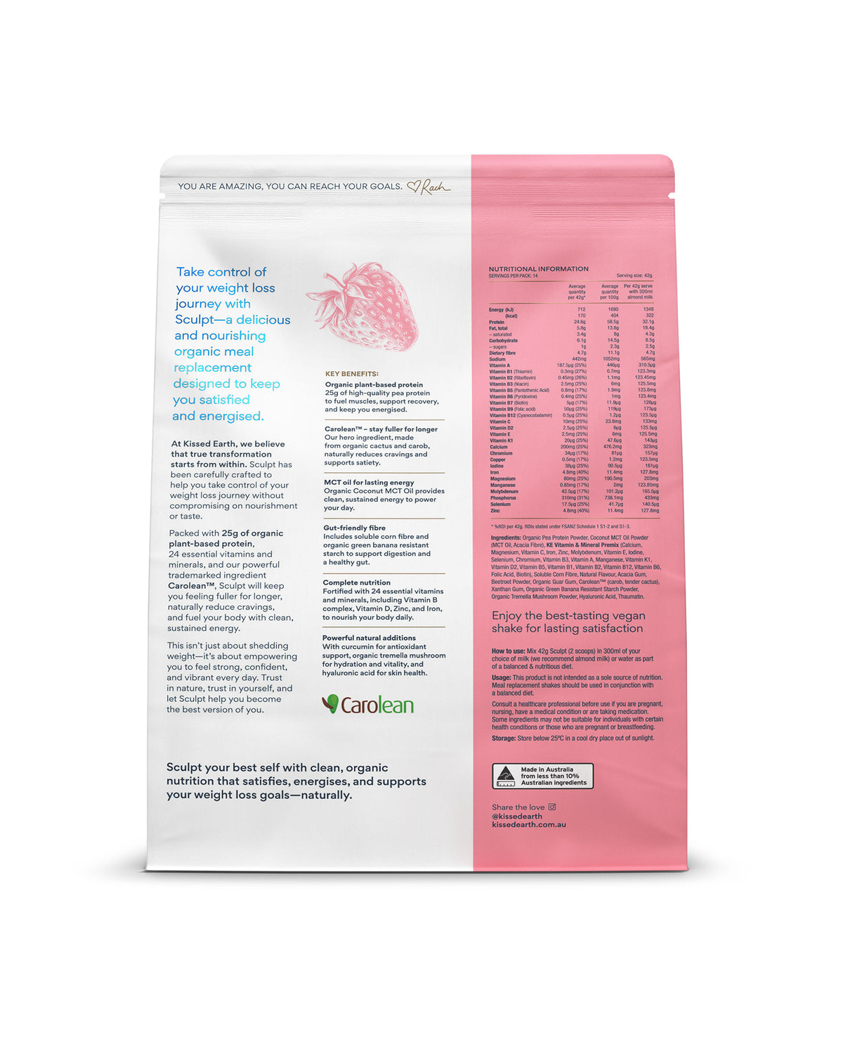 Sculpt Meal Replacement Shakes - Strawberry