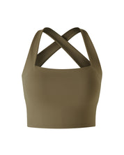 Poise Square Neck Tank - Mocha