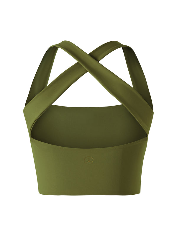 Poise Square Neck Tank - Moss