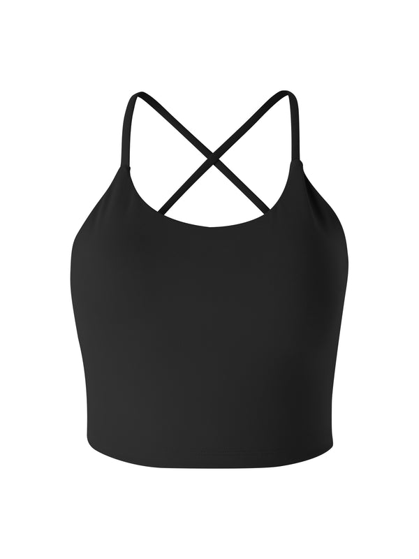 Sculpt Cross Back Tank - Midnight