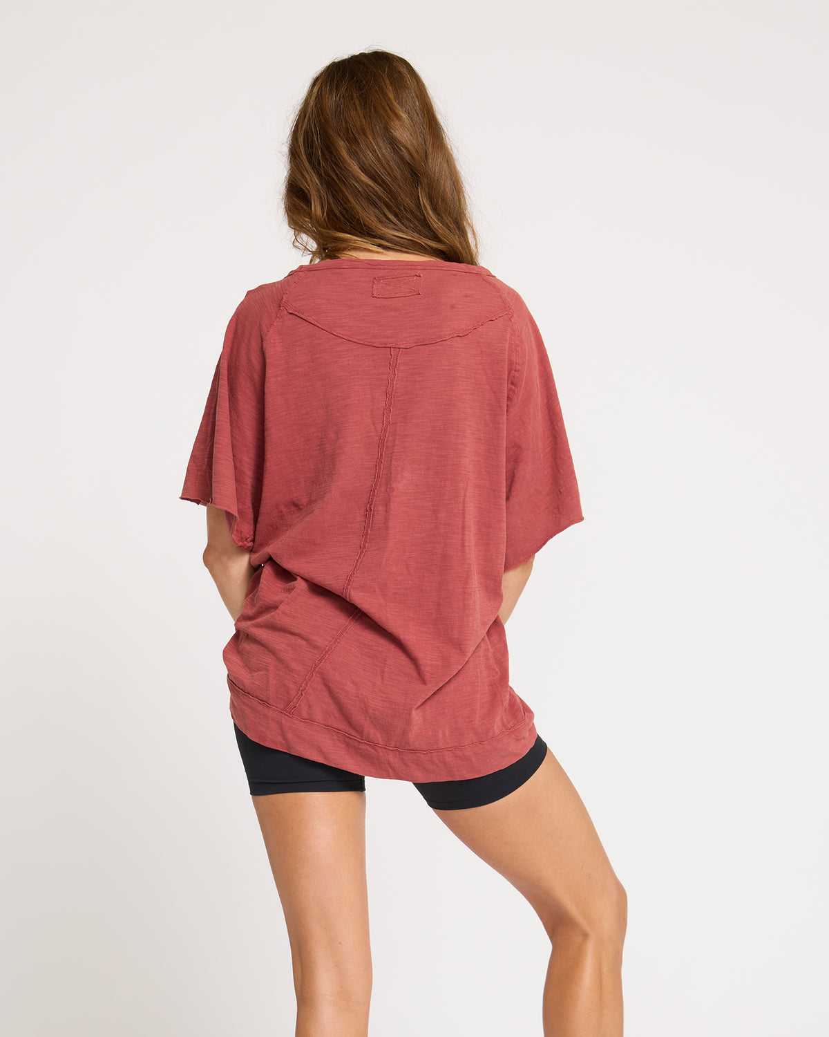 Freedom Oversized Tee - Burgundy