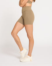 Lift Scrunch Bike Shorts - Mocha