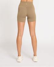 Lift Scrunch Bike Shorts - Mocha