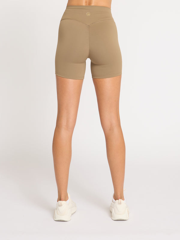 Lift Scrunch Bike Shorts - Mocha