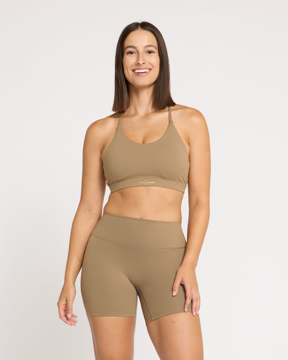 Focus Longline Crop - Mocha