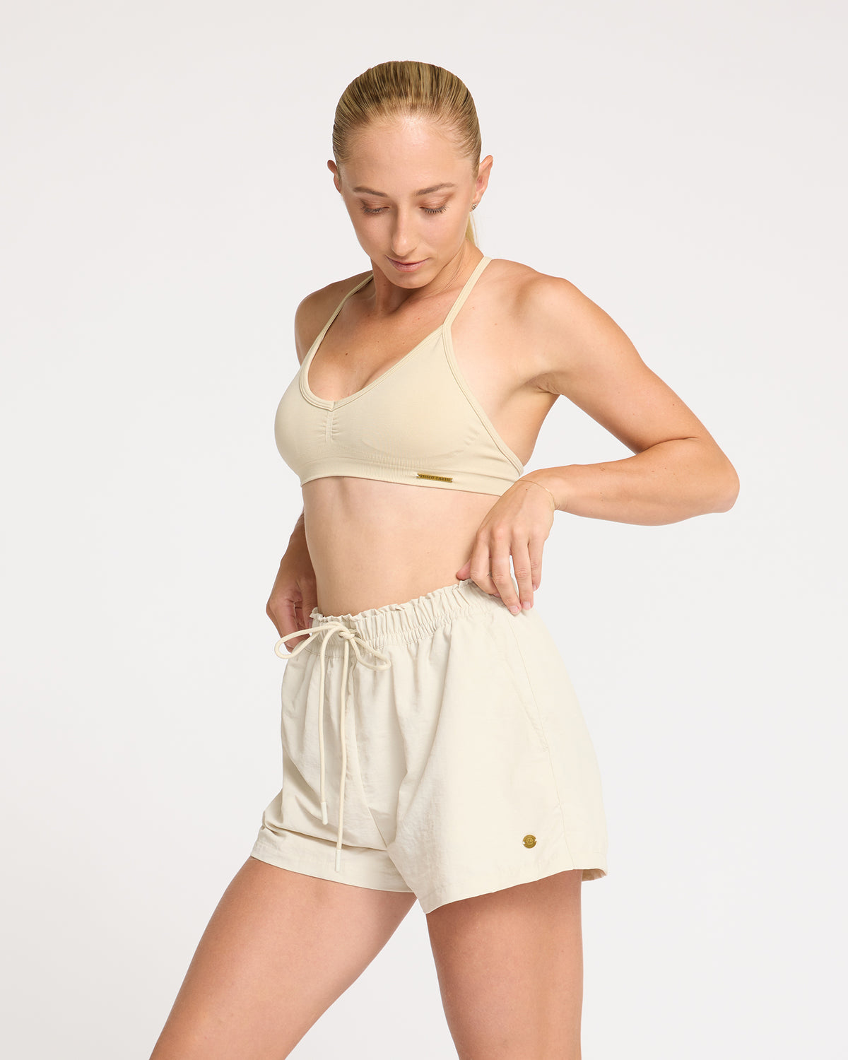 Contour Plunge Crop - Bone