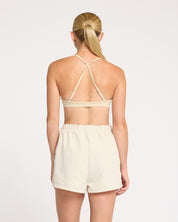 Contour Plunge Crop - Bone