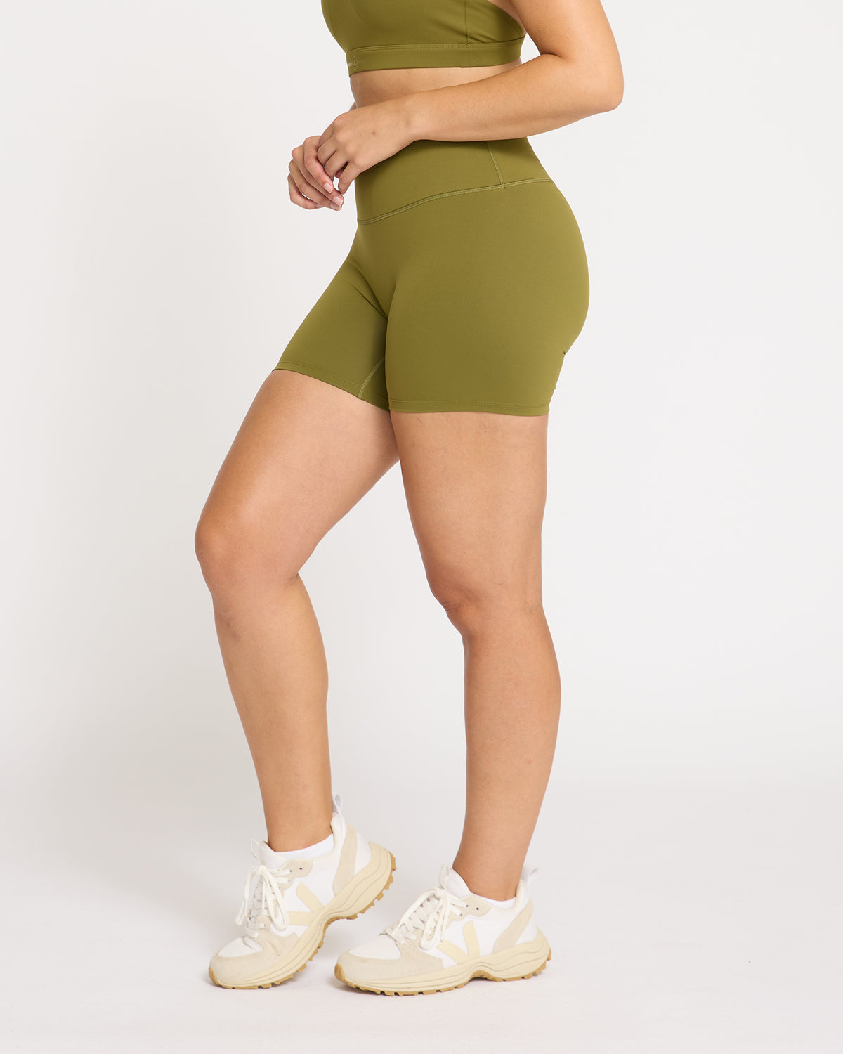 Lift Scrunch Bike Shorts - Moss