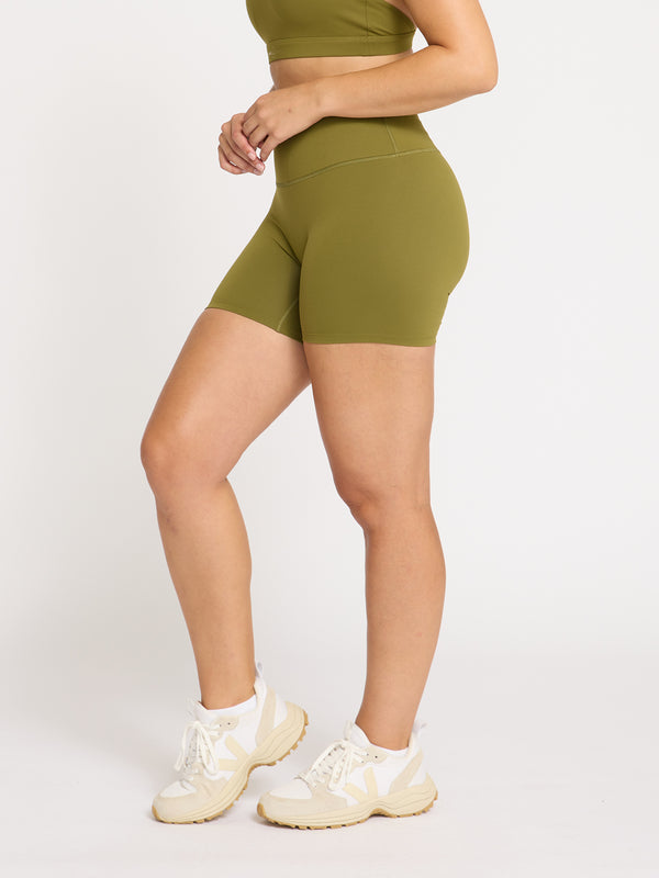Lift Scrunch Bike Shorts - Moss