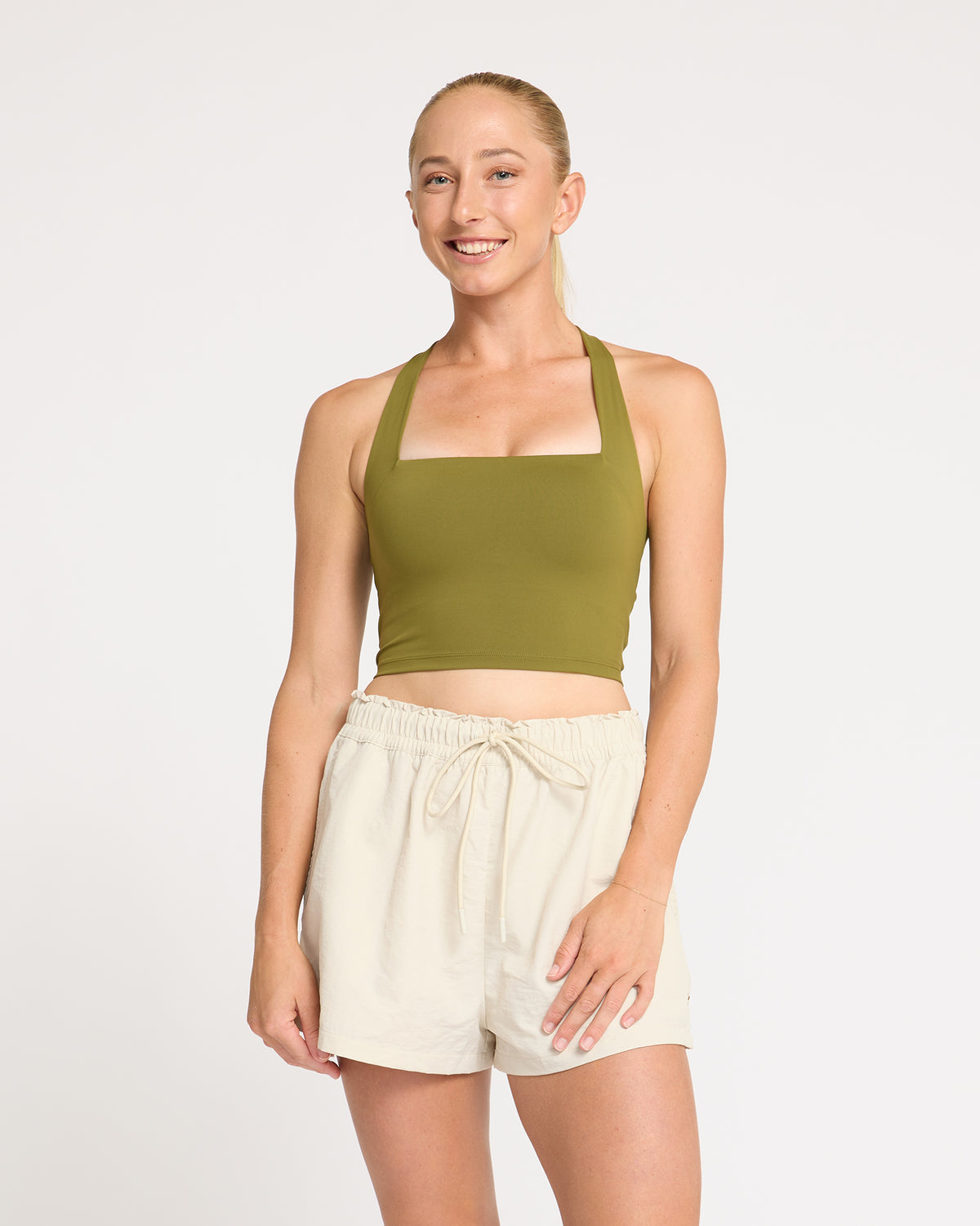 Poise Square Neck Tank - Moss