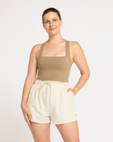 Velocity Nylon Shorts - Bone