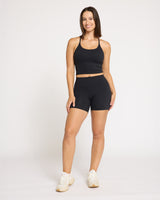 Sculpt Cross Back Tank - Midnight