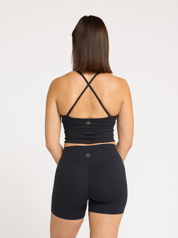 Sculpt Cross Back Tank - Midnight