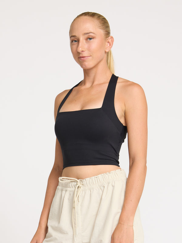 Poise Square Neck Tank - Midnight