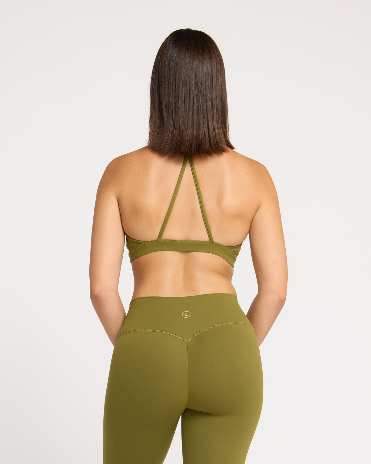 Focus Longline Crop - Moss