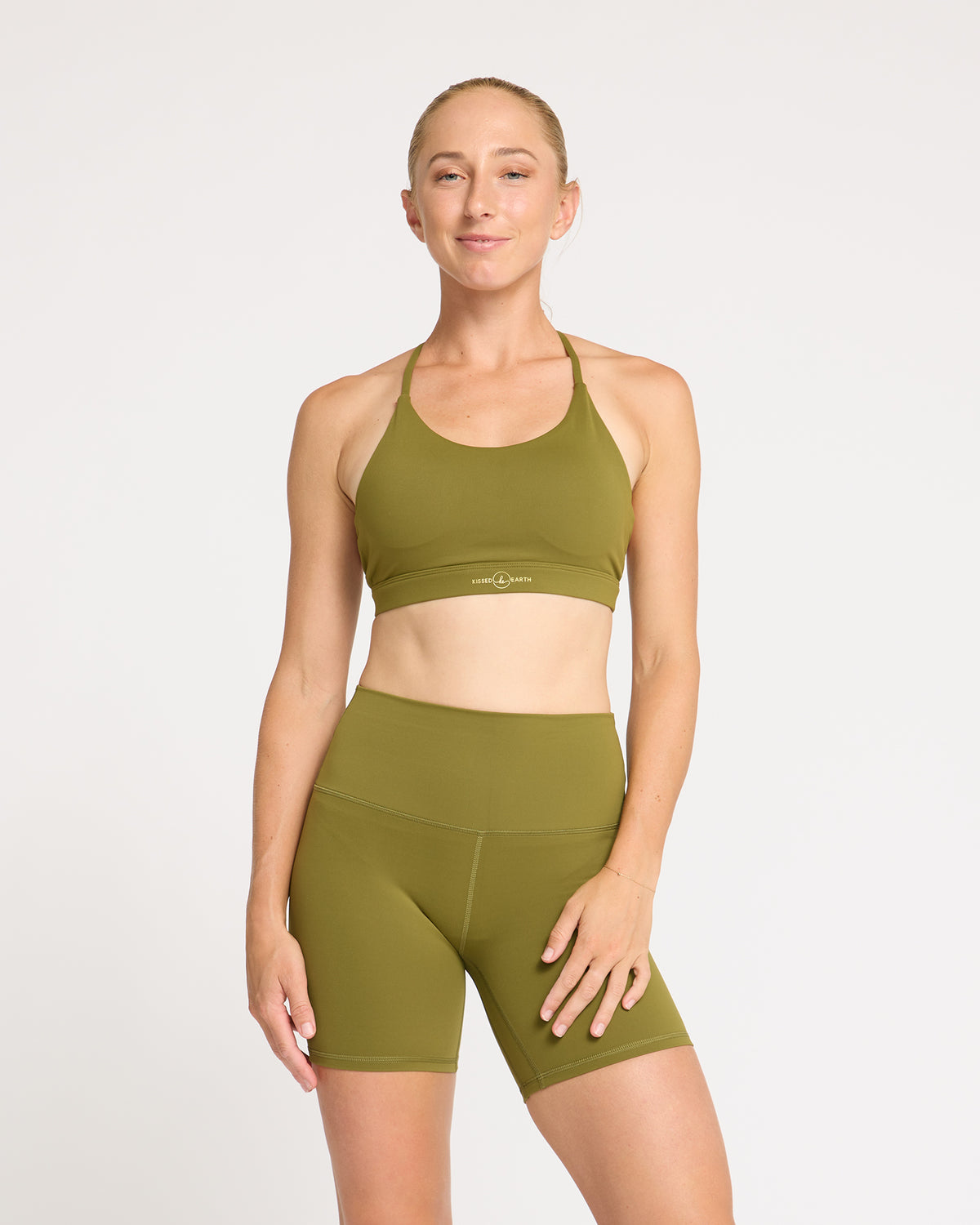 Focus Longline Crop - Moss