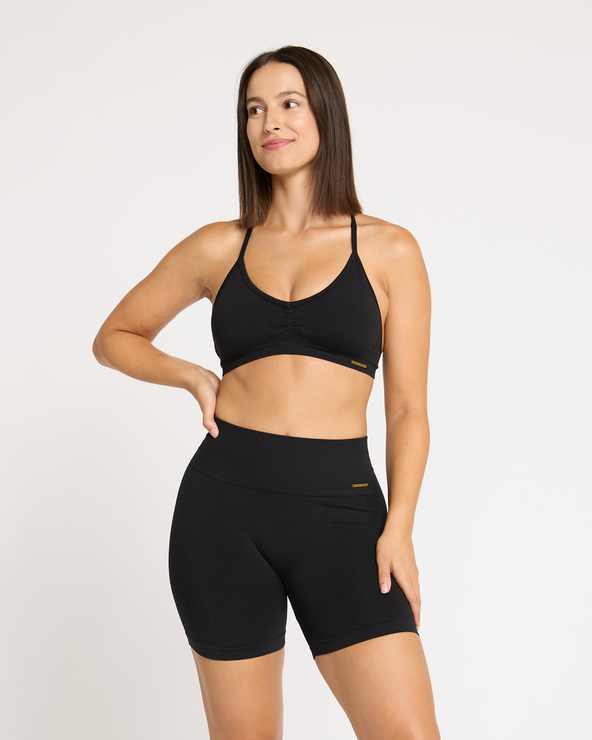 Contour Plunge Crop - Midnight