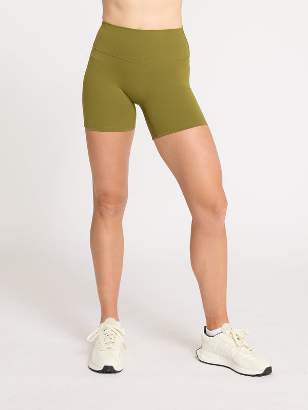 Lift Scrunch Bike Shorts - Moss