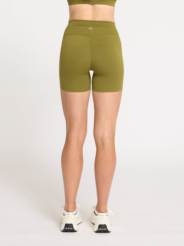 Lift Scrunch Bike Shorts - Moss