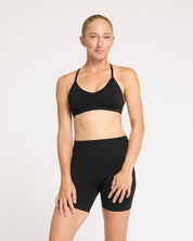 Contour Plunge Crop - Midnight